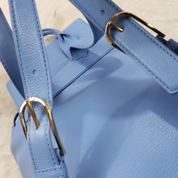 ⛔Tory Burch Brody Backpack Leather Montego Blue - Picture 4 of 7